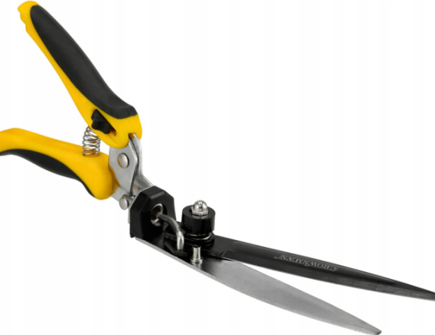 Crownman Rugós Kézi Fűvágó Olló, 180 Fokban Forgatható 