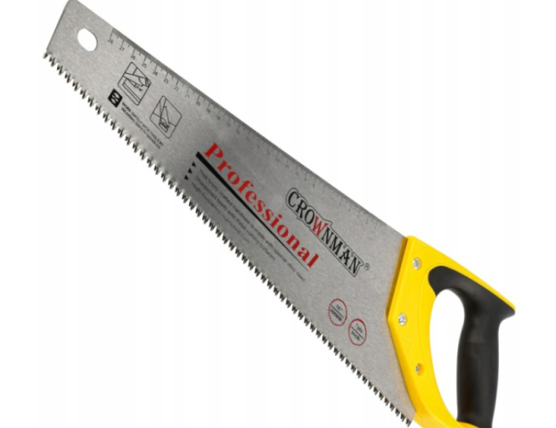 Crownman FaFűrész mérőszalaggal 470mm 