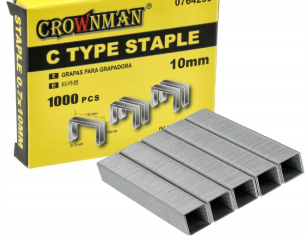 Crownman Kárpitós Tűzőgép Kapocs 0.7x10mm 1000 db 