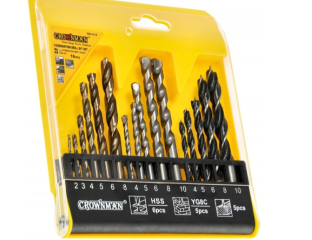 Crownman 16 db-os Fúrószár Készlet 