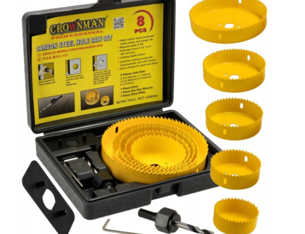 Crownman 8 db-os Körkivágó Készlet 