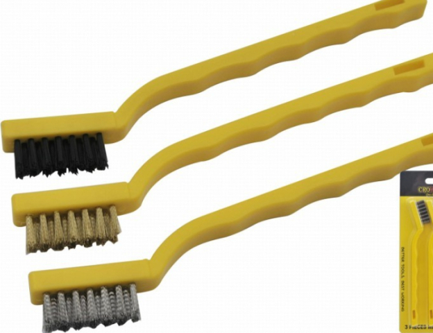 Crownman 3 db-os Mini Drót Kefe 18cm 