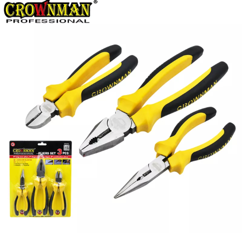 Crownman 3 db 125 mm-es mini fogó készlet 