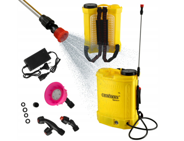 Crownman Akkumulátoros Háti Permetező Készlet 16L 