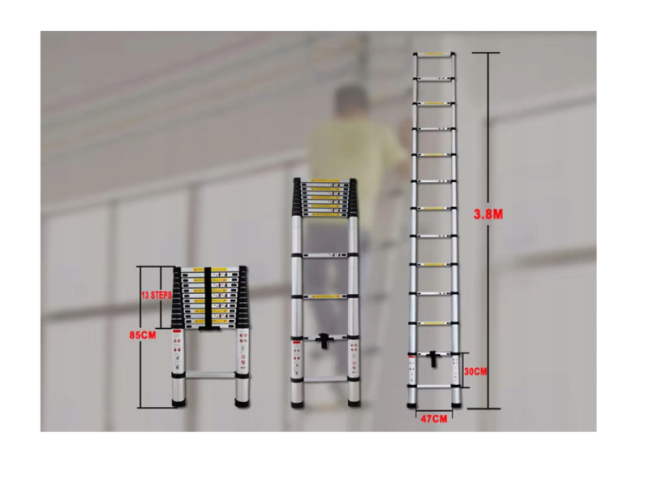Crownman 13 Lépcsős Teleszkópos Létra 