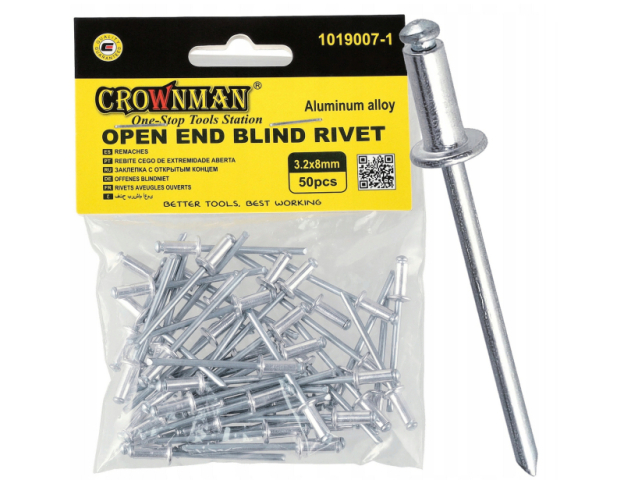 Crownman Popszegecs 3.2*8 mm 