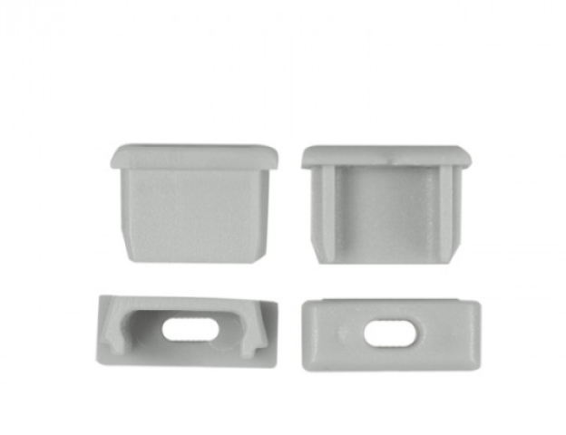 EcoLight felületre szerelhető aluprofil, opál fedéllel, 2 méteres szál