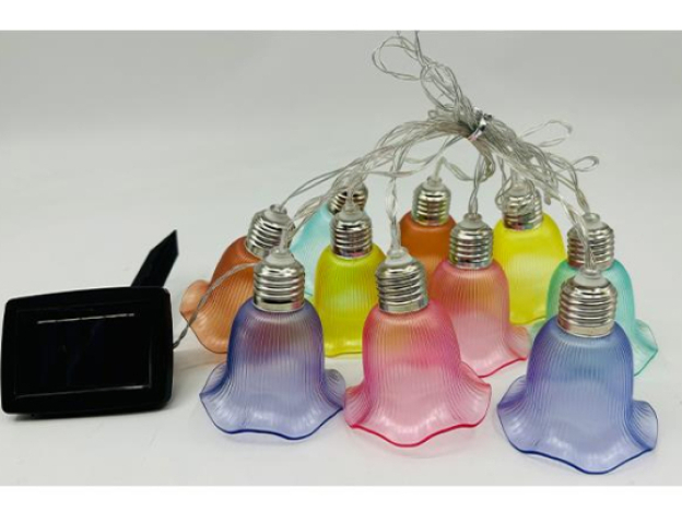 MasterLED Napelemes harang alakú girland 10 led 3,8 m