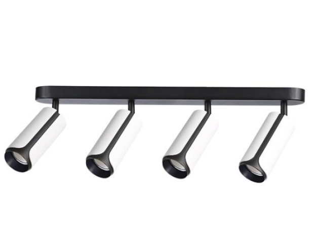 MasterLed Sento 4 részes, dönthető, fekete/fehér színű mennyezeti lámpa, GU10-es ... MasterLed Sento 4 részes, dönthető, fekete/fehér színű mennyezeti lámpa, GU10-es ...