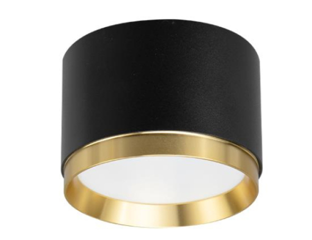 MasterLED Lumet fekete/arany mennyezeti lámpatest, GX53-as foglalattal MasterLED Lumet fekete/arany mennyezeti lámpatest, GX53-as foglalattal