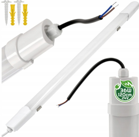 Berge Hermetikus fehér LED panel 120cm - 36W - semleges színű 