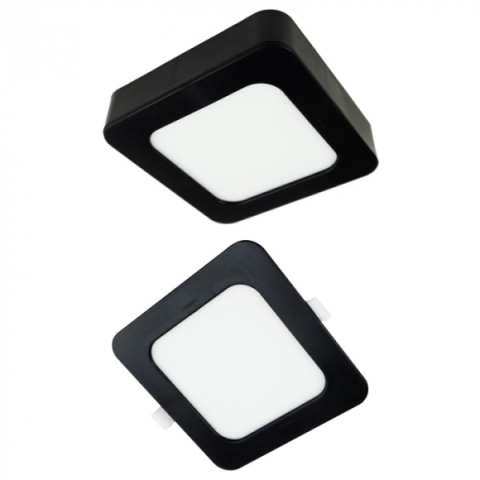Ecolight 18W-os, négyzet alakú, CCT, fekete, süllyesztett és felületre szerelhető ... Ecolight 18W-os, négyzet alakú, CCT, fekete, süllyesztett és felületre szerelhető ...