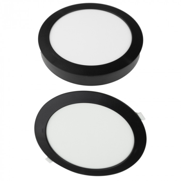 Ecolight 24W-os, kerek alakú, CCT, fekete, süllyesztett és felületre szerelhető ... Ecolight 24W-os, kerek alakú, CCT, fekete, süllyesztett és felületre szerelhető ...