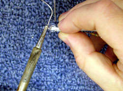 LED ellenállás forrasztása